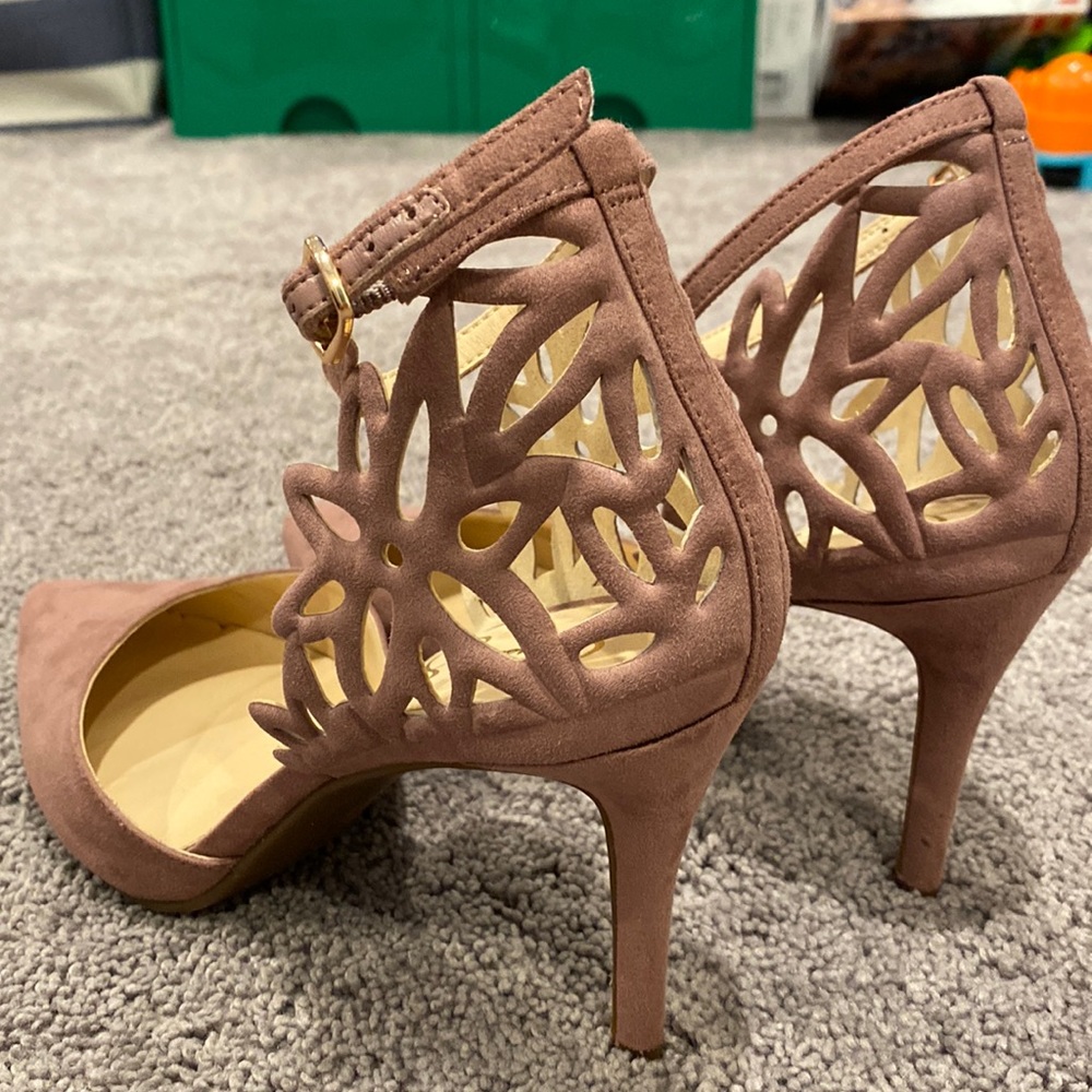 Jessica Simpson Mauve Suede Heels, 9.5